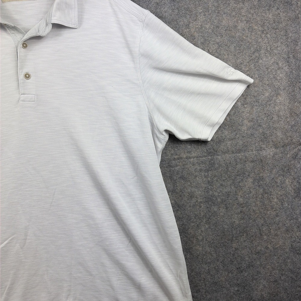 Tommy Bahama Polo Shirt Mens 2XL White Embroidered Polo Golf Casual - Picture 6 of 10